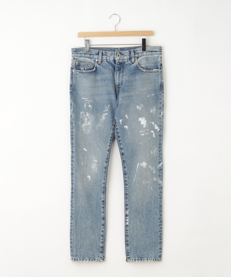 オフプライスストア(メンズ)(OFF PRICE STORE(Mens))のOFF-WHITE™(オフ-ホワイト) DIAG　OUTLINE　PAINT　SKINNY　VINTAGE ブルー(092)