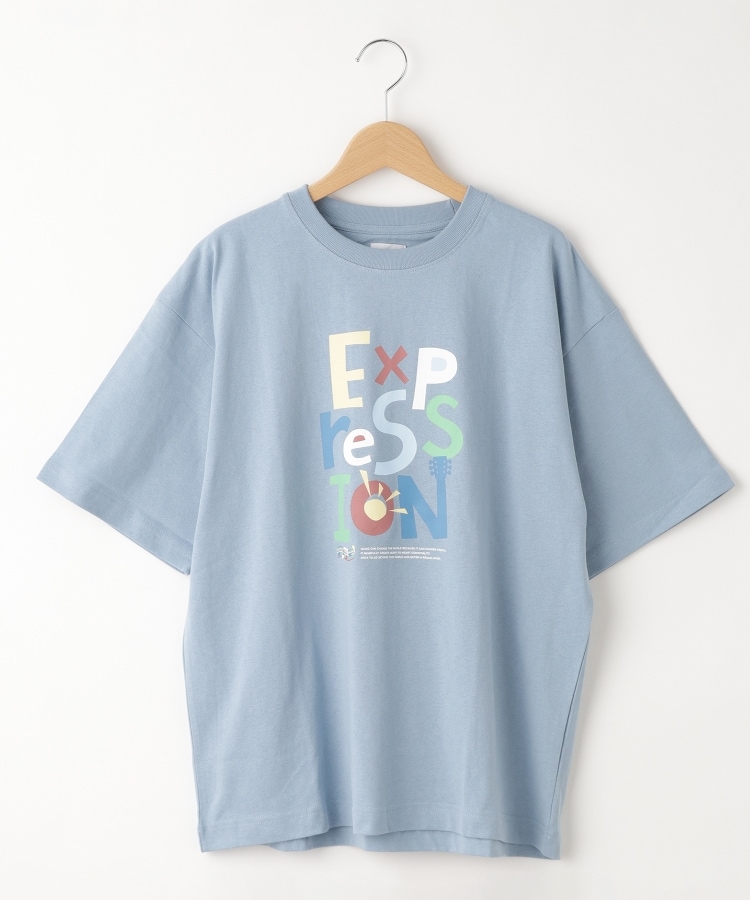 オフプライスストア(メンズ)(OFF PRICE STORE(Mens))のcoen（コーエン） フェスプリントTシャツ ブルー(091)