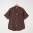 オフプライスストア(メンズ)(OFF PRICE STORE(Mens))のcoen（コーエン） 【吸水速乾機能付き】パナマバンドカラー半袖シャツ ブラウン(994)