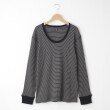 オフプライスストア(メンズ)(OFF PRICE STORE(Mens))のMIL-SPEC（ミルスペック） 丸首ボーダーロングスリーブカットソー ブラック(019)