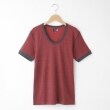 オフプライスストア(メンズ)(OFF PRICE STORE(Mens))のMIL-SPEC（ミルスペック） ボーダーＵネックＴシャツ ボルドー(064)