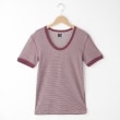 オフプライスストア(メンズ)(OFF PRICE STORE(Mens))のMIL-SPEC（ミルスペック） ボーダーＵネックＴシャツ パープル(382)