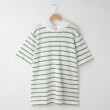 オフプライスストア(メンズ)(OFF PRICE STORE(Mens))のMIL-SPEC（ミルスペック） フード付き前ボタンボーダーTシャツ グリーン(102)