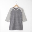 オフプライスストア(メンズ)(OFF PRICE STORE(Mens))のMIL-SPEC（ミルスペック） 杢柄ラグランＴシャツ スミクロ1(218)