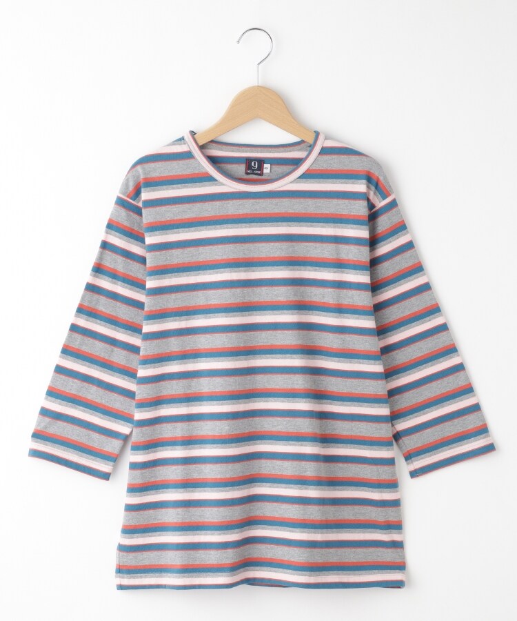 オフプライスストア(メンズ)(OFF PRICE STORE(Mens))のMIL-SPEC（ミルスペック） カラフルボーダー6分袖カットソー レッド(362)
