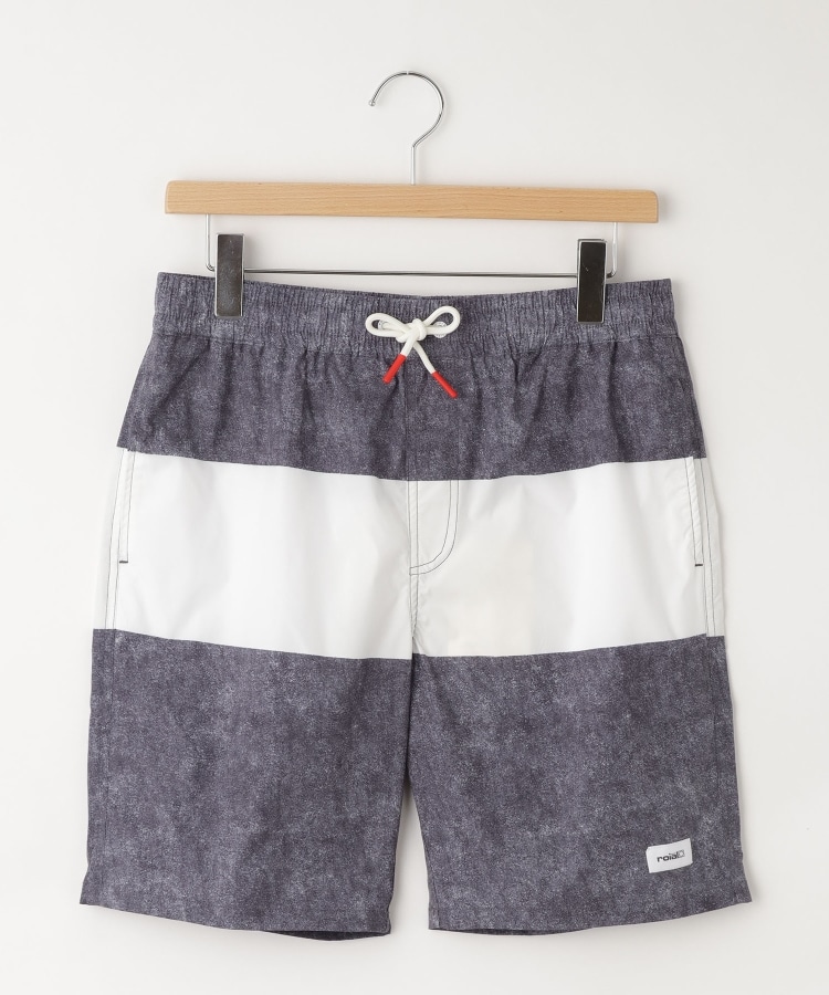 オフプライスストア(メンズ)(OFF PRICE STORE(Mens))のroial（ロイアル） ポケット付きワイドボーダーパンツ　【SALE/アウトドア/リゾート/水着】 チャコールグレー(014)