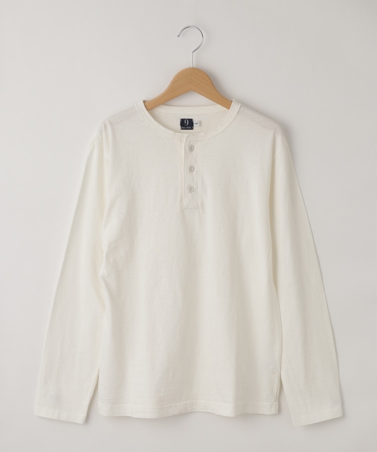 オフプライスストア(メンズ)(OFF PRICE STORE(Mens))のMIL-SPEC（ミルスペック） ヘンリーネック長袖シャツ ホワイト(001)