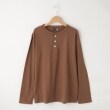 オフプライスストア(メンズ)(OFF PRICE STORE(Mens))のMIL-SPEC（ミルスペック） ヘンリーネック長袖シャツ ブラウン(043)