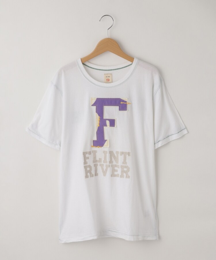 オフプライスストア(メンズ)(OFF PRICE STORE(Mens))のMIL-SPEC（ミルスペック） 「F」モチーフ半袖Tシャツ ホワイト(001)