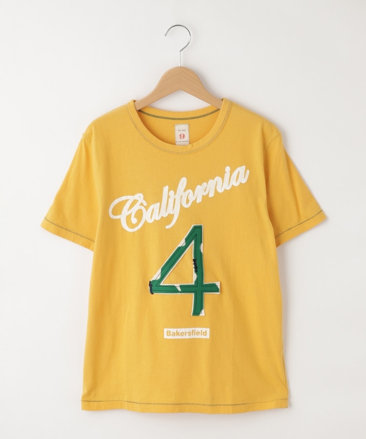 オフプライスストア(メンズ)(OFF PRICE STORE(Mens))のMIL-SPEC（ミルスペック） 「4」モチーフ半袖シャツ マスタード(033)