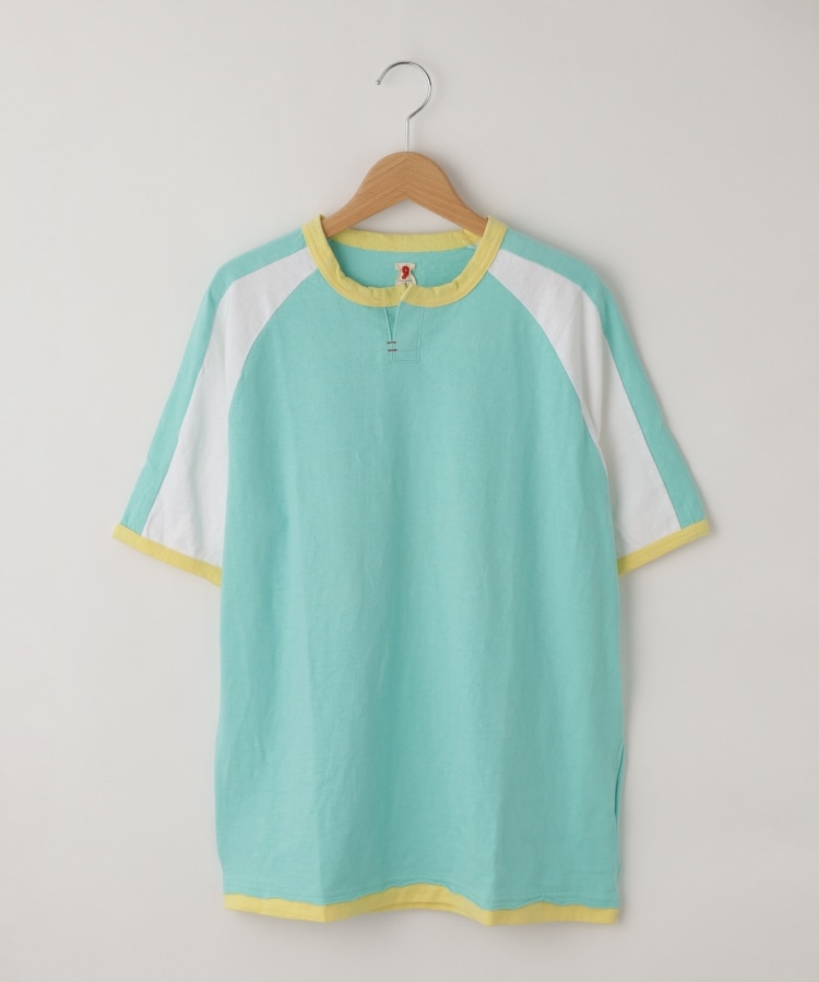 オフプライスストア(メンズ)(OFF PRICE STORE(Mens))のMIL-SPEC（ミルスペック） 配色ラグラン半袖シャツ ブルー(091)