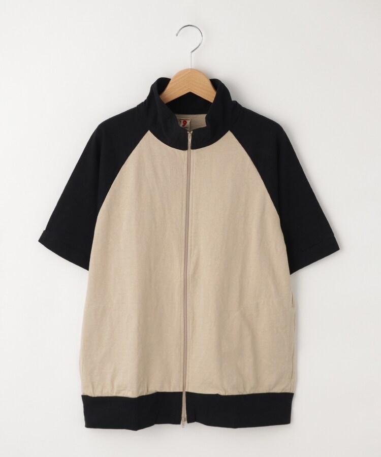 オフプライスストア(メンズ)(OFF PRICE STORE(Mens))のMIL-SPEC（ミルスペック） ポケット付き配色ラグラン半袖カットソー ベージュ×ブラック(052)