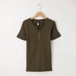 オフプライスストア(メンズ)(OFF PRICE STORE(Mens))のMIL-SPEC（ミルスペック） 前ボタンリブ半袖カットソー カーキ(027)