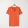 オフプライスストア(メンズ)(OFF PRICE STORE(Mens))のMIL-SPEC（ミルスペック） 前ボタンリブ半袖カットソー オレンジ(067)