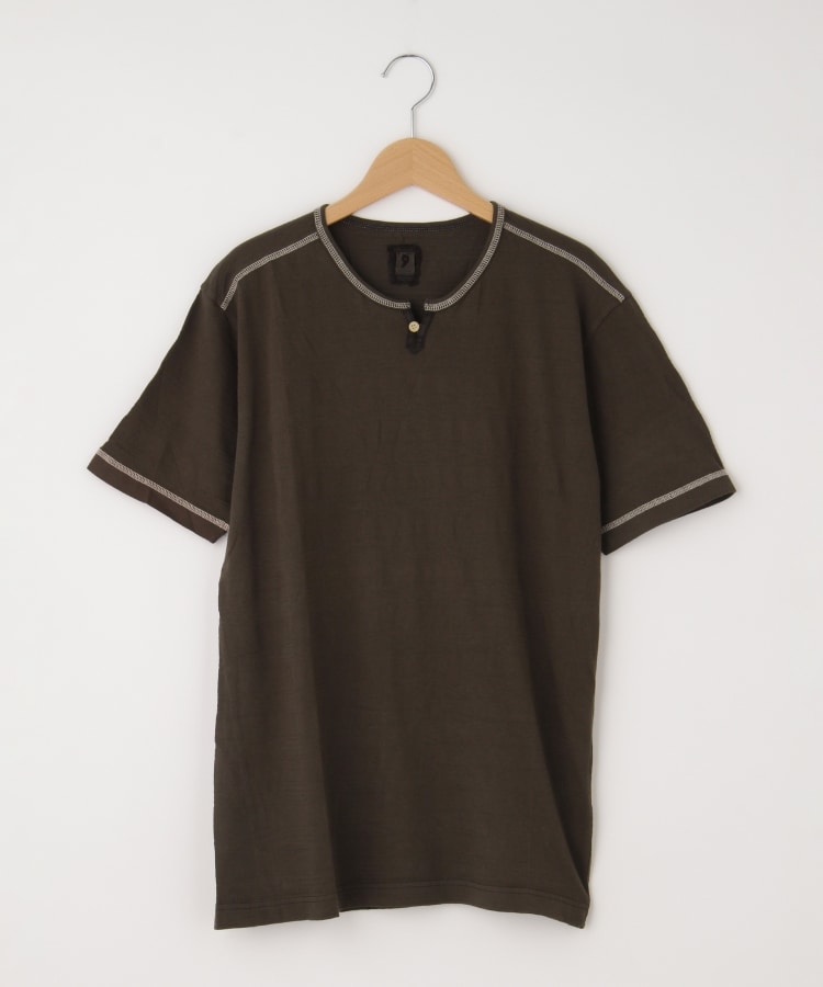 オフプライスストア(メンズ)(OFF PRICE STORE(Mens))のMIL-SPEC（ミルスペック） 1つボタン半袖シャツ カーキ(027)