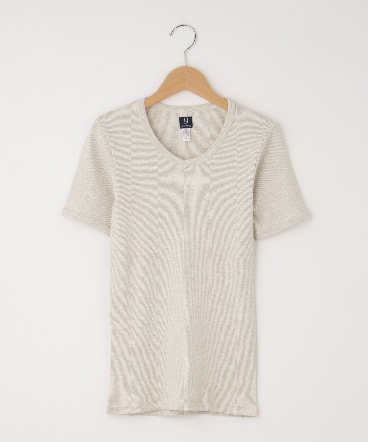 オフプライスストア(メンズ)(OFF PRICE STORE(Mens))のMIL-SPEC（ミルスペック） Vネックリブ半袖シャツ ホワイト(001)