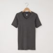 オフプライスストア(メンズ)(OFF PRICE STORE(Mens))のMIL-SPEC（ミルスペック） Vネックリブ半袖シャツ チャコールグレー(013)