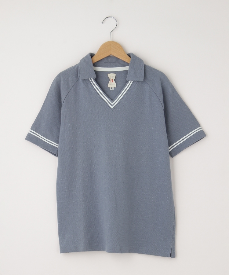 オフプライスストア(メンズ)(OFF PRICE STORE(Mens))のMIL-SPEC（ミルスペック） Ｖカラー配色ラインラグラン半袖シャツ1