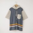 オフプライスストア(メンズ)(OFF PRICE STORE(Mens))のMIL-SPEC（ミルスペック） 前ボタンコンビ半袖パーカー ブルー(093)