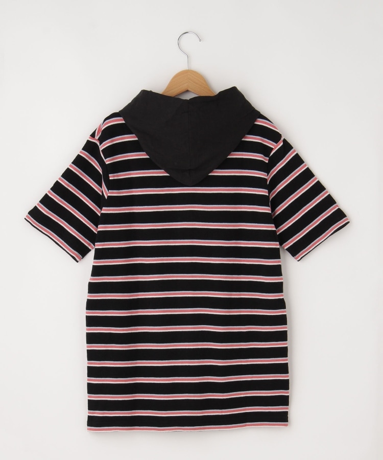 オフプライスストア(メンズ)(OFF PRICE STORE(Mens))のMIL-SPEC（ミルスペック） ボーダー前ボタン半袖フード付きプルオーバー2