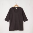 オフプライスストア(メンズ)(OFF PRICE STORE(Mens))のMIL-SPEC（ミルスペック） Uネックボーダー5分袖Tシャツ ブラック(019)