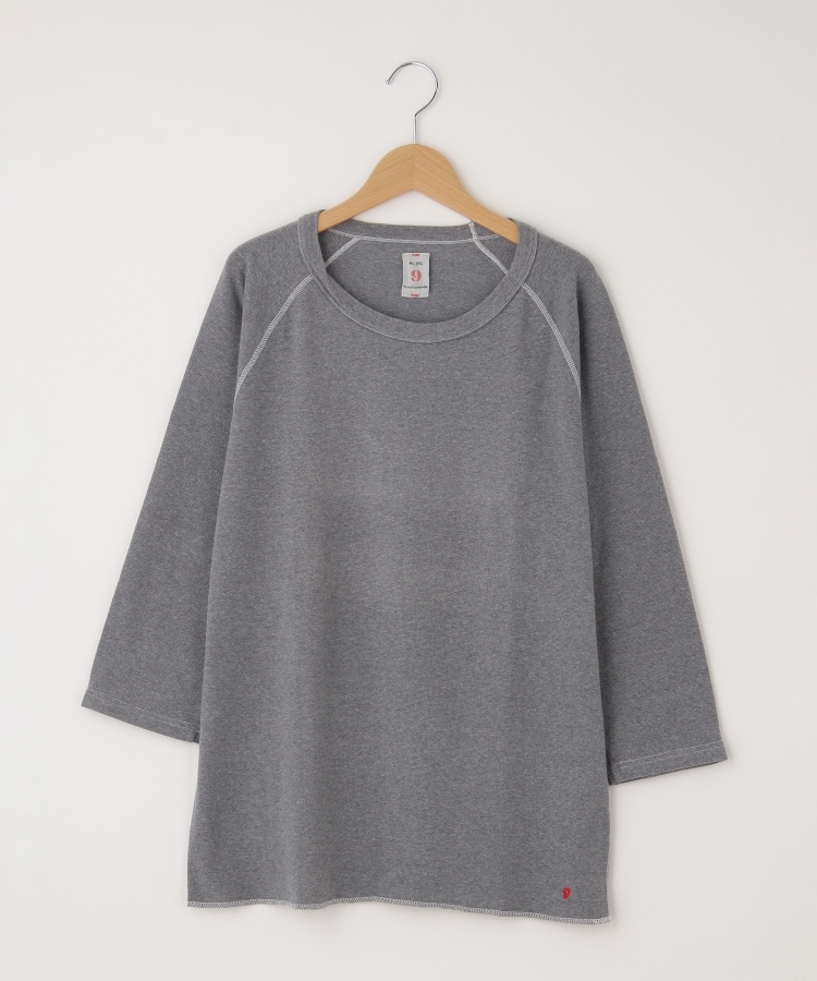 オフプライスストア(メンズ)(OFF PRICE STORE(Mens))のMIL-SPEC（ミルスペック） 杢柄丸首ラグランロングTシャツ グレー(093)