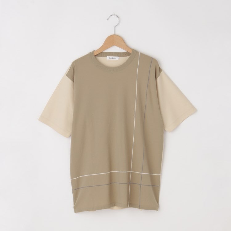 オフプライスストア(メンズ)(OFF PRICE STORE(Mens))のcharee braver（チャーリーブレイバー） コンビTシャツ【SALE/セール/カジュアル/デイリー/トレンド/きれいめカジュアル】 カットソー