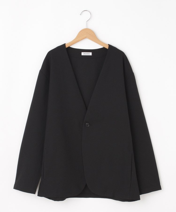 オフプライスストア(メンズ)(OFF PRICE STORE(Mens))のcharee braver（チャーリーブレイバー） ノーカラージャケット ブラック(019)