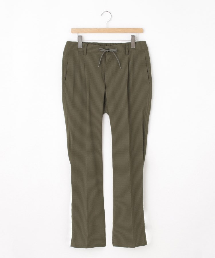 オフプライスストア(メンズ)(OFF PRICE STORE(Mens))のcharee braver（チャーリーブレイバー） センタープレスドロストパンツ カーキ(027)