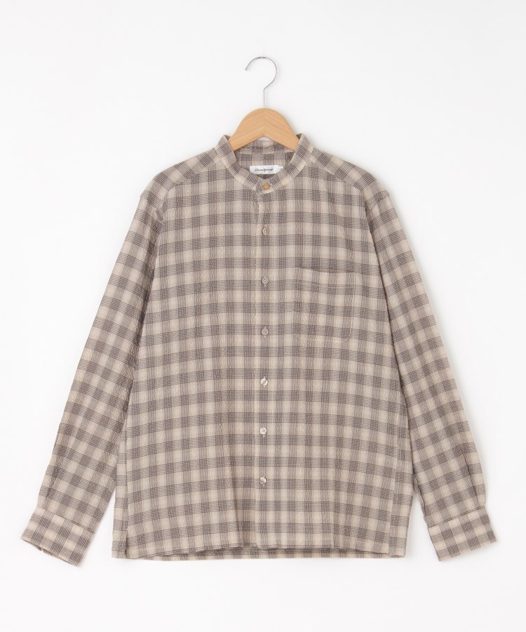 オフプライスストア(メンズ)(OFF PRICE STORE(Mens))のcharee braver（チャーリーブレイバー） チェックシャツ ベージュ(052)