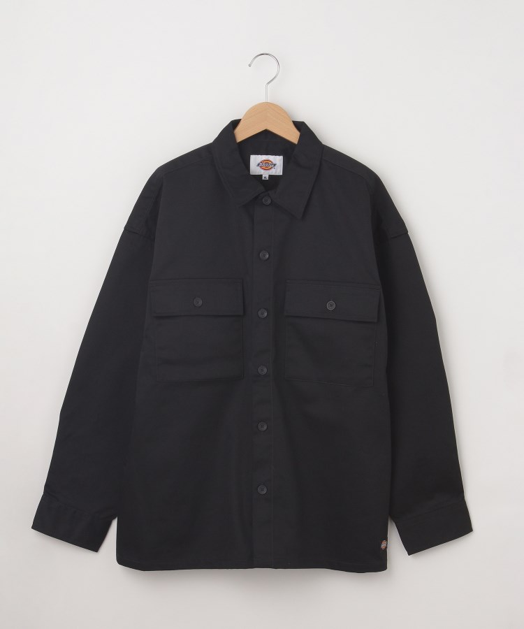 オフプライスストア(メンズ)(OFF PRICE STORE(Mens))のDickies（ディッキーズ） BIGポケットブルゾン風シャツ【SALE/セール/カジュアル/デイリー/トレンド/ストリート/ユニセックス】 ブラック(019)