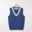 オフプライスストア(メンズ)(OFF PRICE STORE(Mens))のcoen（コーエン） M&Mケーブルチルデンベスト【SALE/セール/カジュアル/デイリー/トレンド】 ブルー(093)