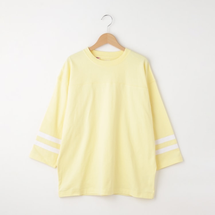 オフプライスストア(メンズ)(OFF PRICE STORE(Mens))のcoen（コーエン） USAコットン フットボールライン7分袖カットソー Ｔシャツ