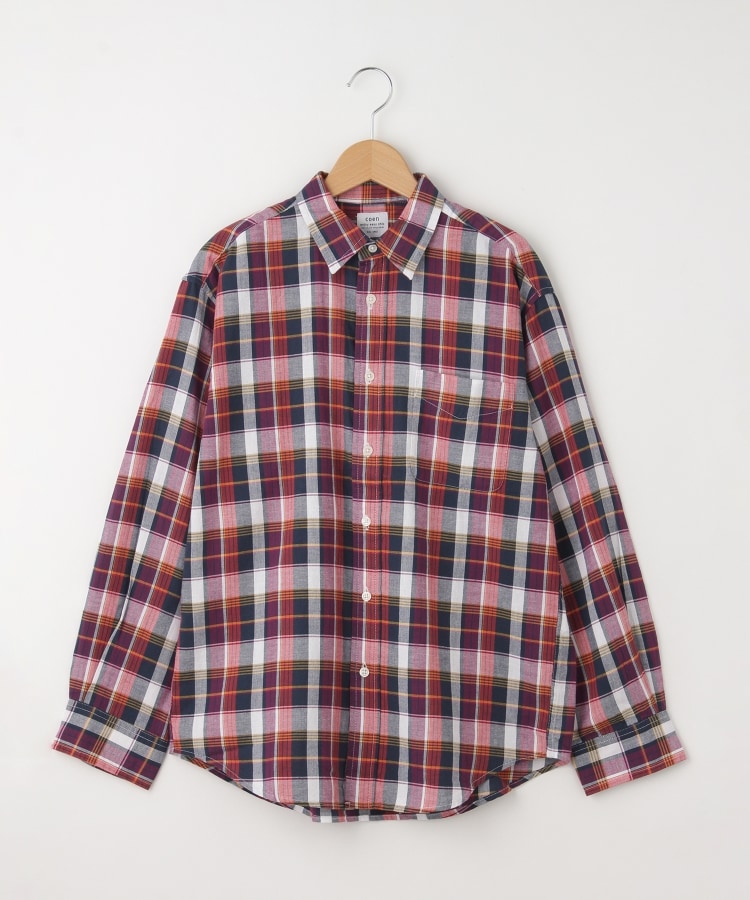 オフプライスストア(メンズ)(OFF PRICE STORE(Mens))のcoen（コーエン） プレッピーレギュラーカラーシャツ【SALE/セール/カジュアル/デイリー/トレンド】 レッド(093)