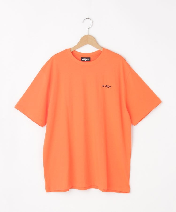 オフプライスストア(メンズ)(OFF PRICE STORE(Mens))のNERDY（ノルディ） BLENK SMALL LOGO S/S T-SHIRT【SALE/セール/カジュアル/デイリー/トレンド/ストリート/Tシャツ】 オレンジ(067)