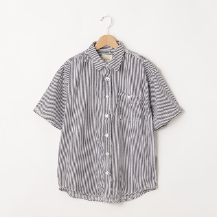 オフプライスストア(メンズ)(OFF PRICE STORE(Mens))のCORISCO（コリスコ） バック刺繍ストライプ半袖シャツ カジュアルシャツ