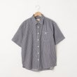 オフプライスストア(メンズ)(OFF PRICE STORE(Mens))のCORISCO（コリスコ） バック刺繍ストライプ半袖シャツ ネイビー(093)