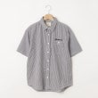 オフプライスストア(メンズ)(OFF PRICE STORE(Mens))のCORISCO（コリスコ） ワンポイント刺繍ストライプ半袖シャツ ホワイト(002)