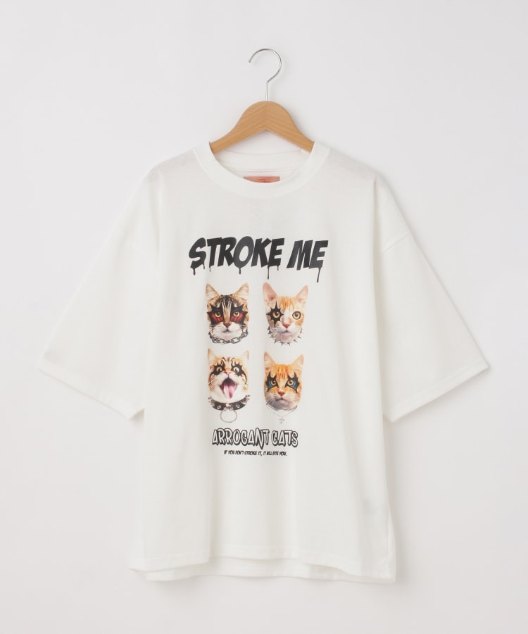 CORISCO（コリスコ） キャットバンド風Tシャツ（Tシャツ