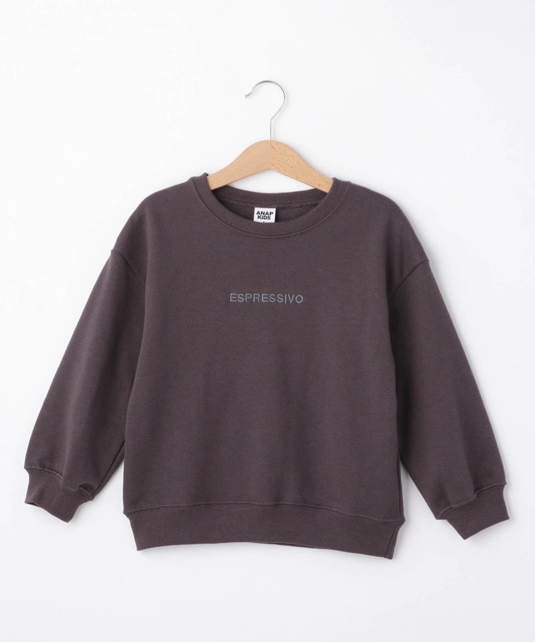 オフプライスストア(キッズ)(OFF PRICE STORE(Kids))のANAP KIDS シンプル刺しゅう裏毛プルオーバー【SALE/カジュアル/デイリー/トレンド】 スミクロ(018)