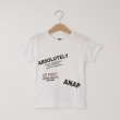 オフプライスストア(キッズ)(OFF PRICE STORE(Kids))のANAP KIDS（アナップキッズ） ランダムロゴTシャツ ホワイト(002)
