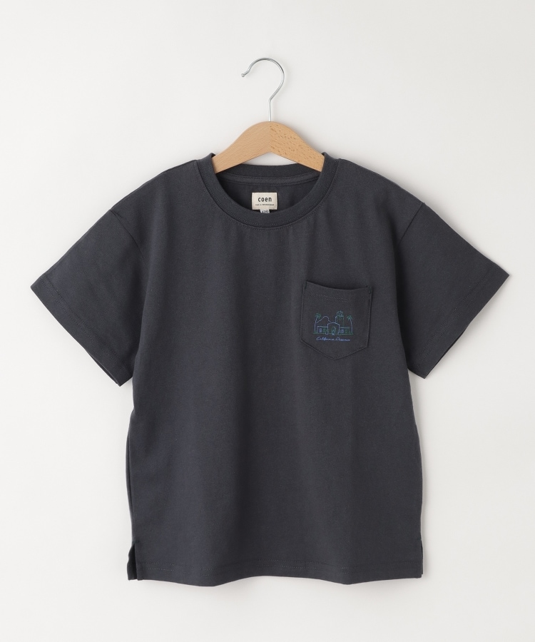 オフプライスストア(キッズ)(OFF PRICE STORE(Kids))のcoen(コーエン)　Ryo Kaneyasuイラストプリント半袖Tシャツ　【洗える/SALE】 ブラック(019)