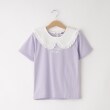 オフプライスストア(キッズ)(OFF PRICE STORE(Kids))のANAP KIDS（アナップキッズ） フリルカラー付きTシャツ パープル(081)