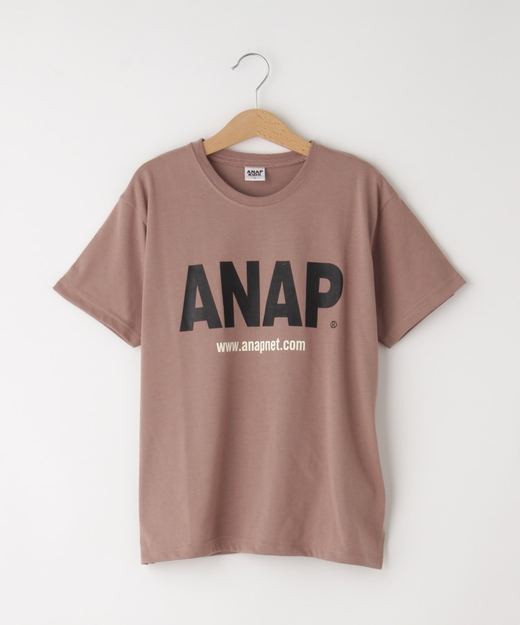 オフプライスストア(キッズ)(OFF PRICE STORE(Kids))のANAP KIDS（アナップキッズ） ロゴTシャツ ピンクベージュ(053)