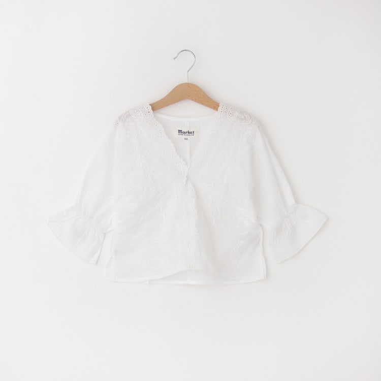 オフプライスストア(キッズ)(OFF PRICE STORE(Kids))のcoen（コーエン） ＭＫＴスカラップシシュウ　ブラウス シャツ・ブラウス
