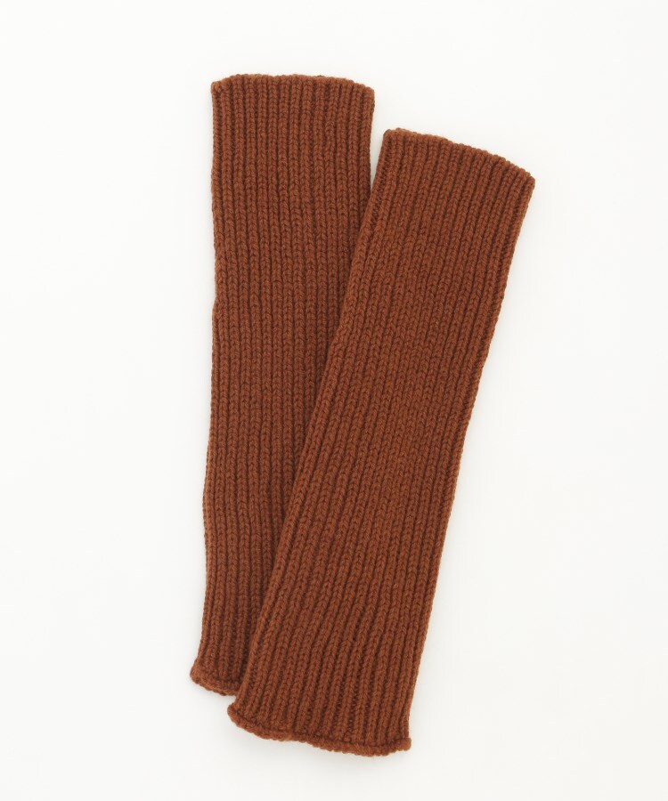 オフプライスストア(ファッショングッズ)(OFF PRICE STORE(Fashion Goods))のJoshua Elis（ジョシュア エリス） リブ編みアームウォーマー ブラウン(043)