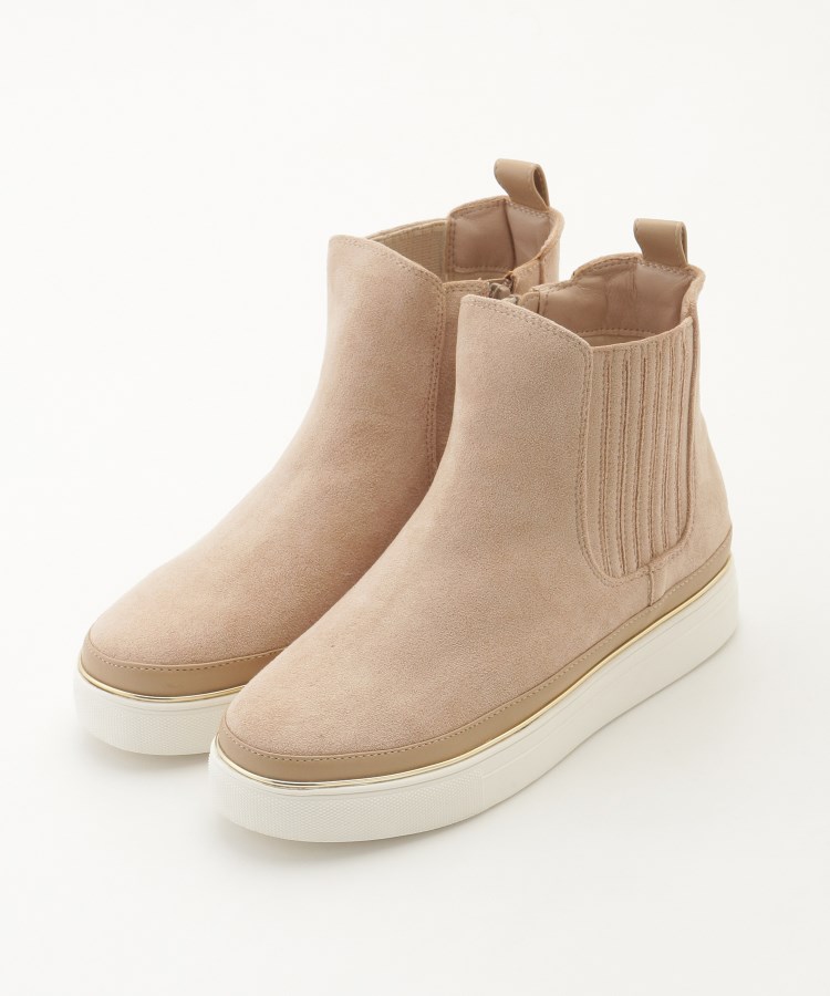 オフプライスストア(ファッショングッズ)(OFF PRICE STORE(Fashion Goods))のMUUM (ムーム） ジップ起毛ショートブーツ ライトベージュ(051)