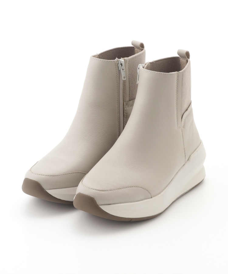 オフプライスストア(ファッショングッズ)(OFF PRICE STORE(Fashion Goods))のANYO（エーエヌワイオー） スムース厚底ブーツ グレージュ(009)