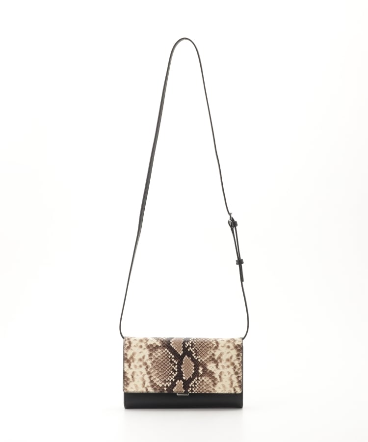 オフプライスストア(ファッショングッズ)(OFF PRICE STORE(Fashion Goods))のGRES（グレ） お財布レザーショルダーバッグ ブラック(019)