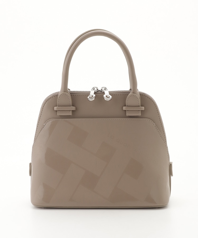 オフプライスストア(ファッショングッズ)(OFF PRICE STORE(Fashion Goods))のLaquoh（ラ・クーオ） ショルダー付きハンドバッグ【SALE/カジュアル/デイリー/トレンド/きれいめカジュアル】 グレージュ(050)